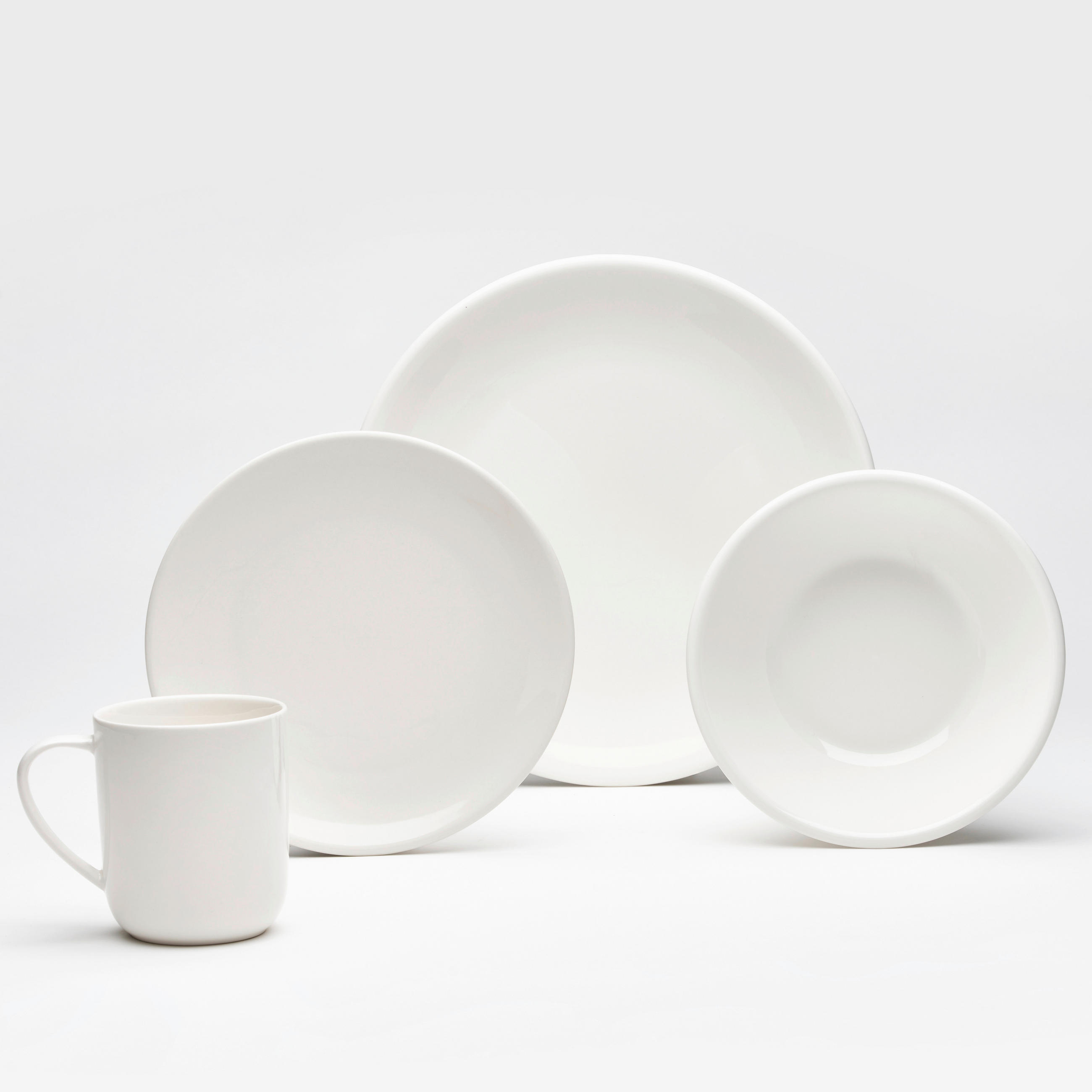 KOMBISERVICE Weiß Pure 24-teilig 6 Personen  - Weiß, Basics, Keramik - Van Well