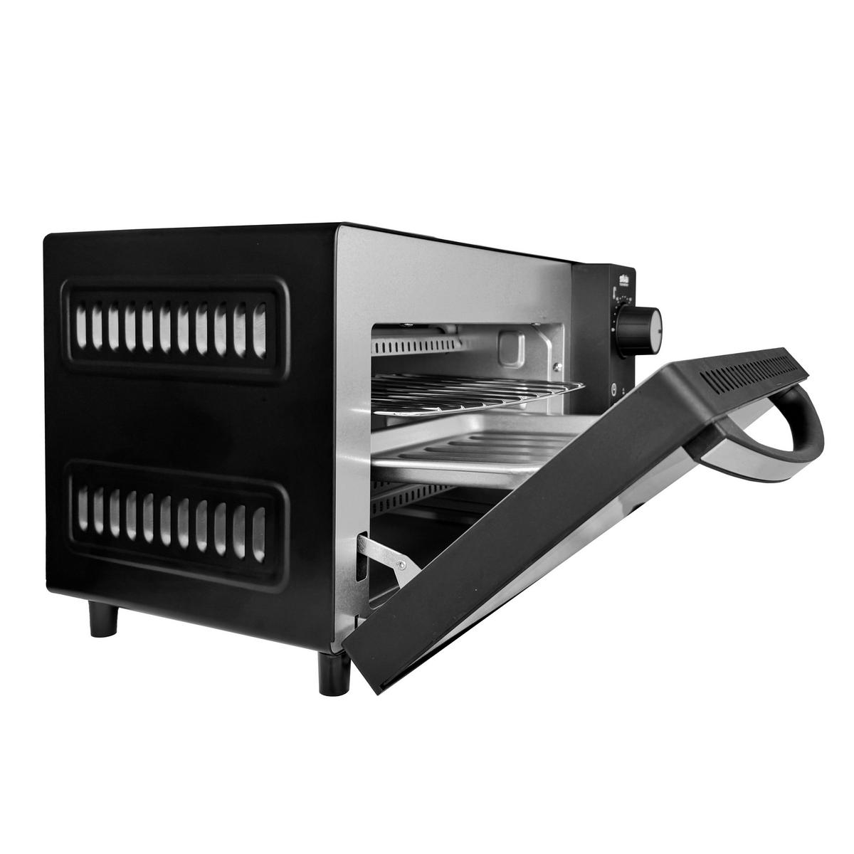 MINIBACKOFEN  - Schwarz, Basics, Kunststoff (36,2/22,1/28,6cm) - Silva Homeline