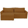 ECKSOFA in Cord Gelb  - Gelb/Schwarz, Konventionell, Kunststoff/Textil (228/146cm) - MID.YOU
