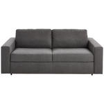 SCHLAFSOFA in Webstoff Graphitfarben  - Schwarz/Graphitfarben, KONVENTIONELL, Kunststoff/Textil (198/84/98cm) - Novel