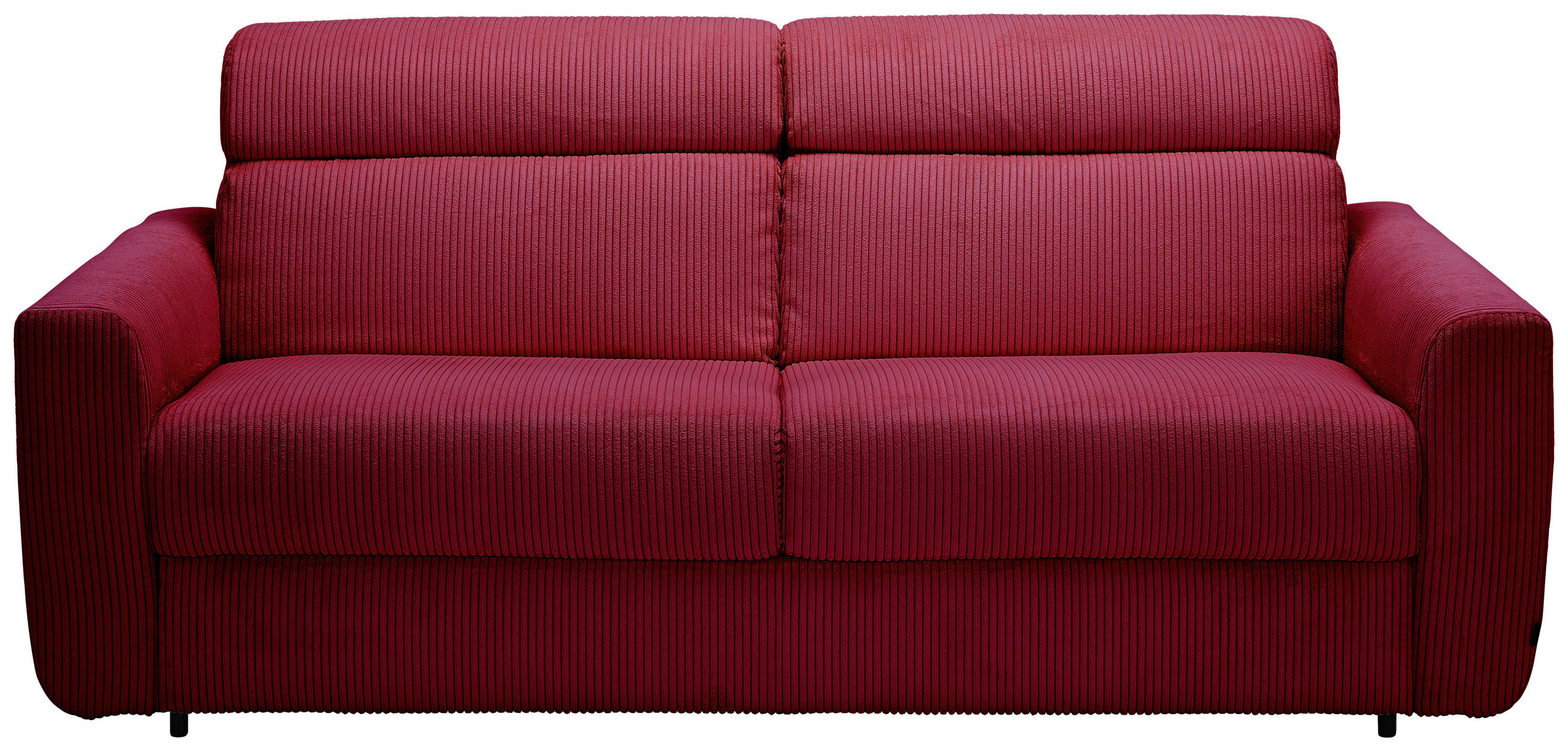 SCHLAFSOFA Cord Rot  - Rot/Schwarz, Design, Kunststoff/Textil (200/84/98cm) - Novel