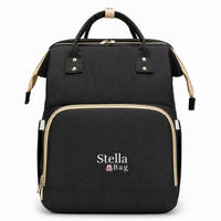 WICKELRUCKSACK Stella Bag Basic  - Schwarz, Basics, Textil (30/40/21cm)