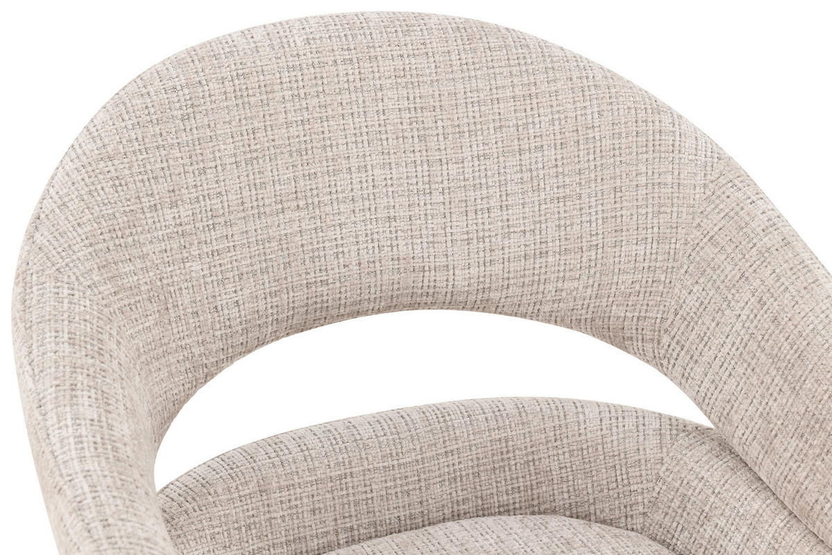 ARMLEHNSTUHL in Holz, Textil Eichefarben, Beige  - Eichefarben/Beige, MODERN, Holz/Textil (58/85/62cm) - Livetastic