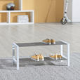 SCHUHREGAL 81/34/34 cm  - Edelstahlfarben/Weiß, Basics, Holzwerkstoff/Metall (81/34/34cm) - Carryhome