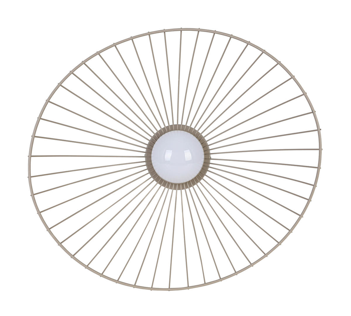 DECKENLEUCHTE 45/43/22,5 cm  - Sandfarben/Naturfarben, Trend, Holz/Kunststoff (45/43/22,5cm) - Collett's Monde