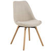 STUHL Struktur Beige  - Eichefarben/Beige, KONVENTIONELL, Holz/Textil (49/84/55cm) - MID.YOU