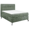 BOXSPRINGBETT 140/200 cm  in Mintgrün  - Schwarz/Mintgrün, Design, Textil/Metall (140/200cm) - Esposa