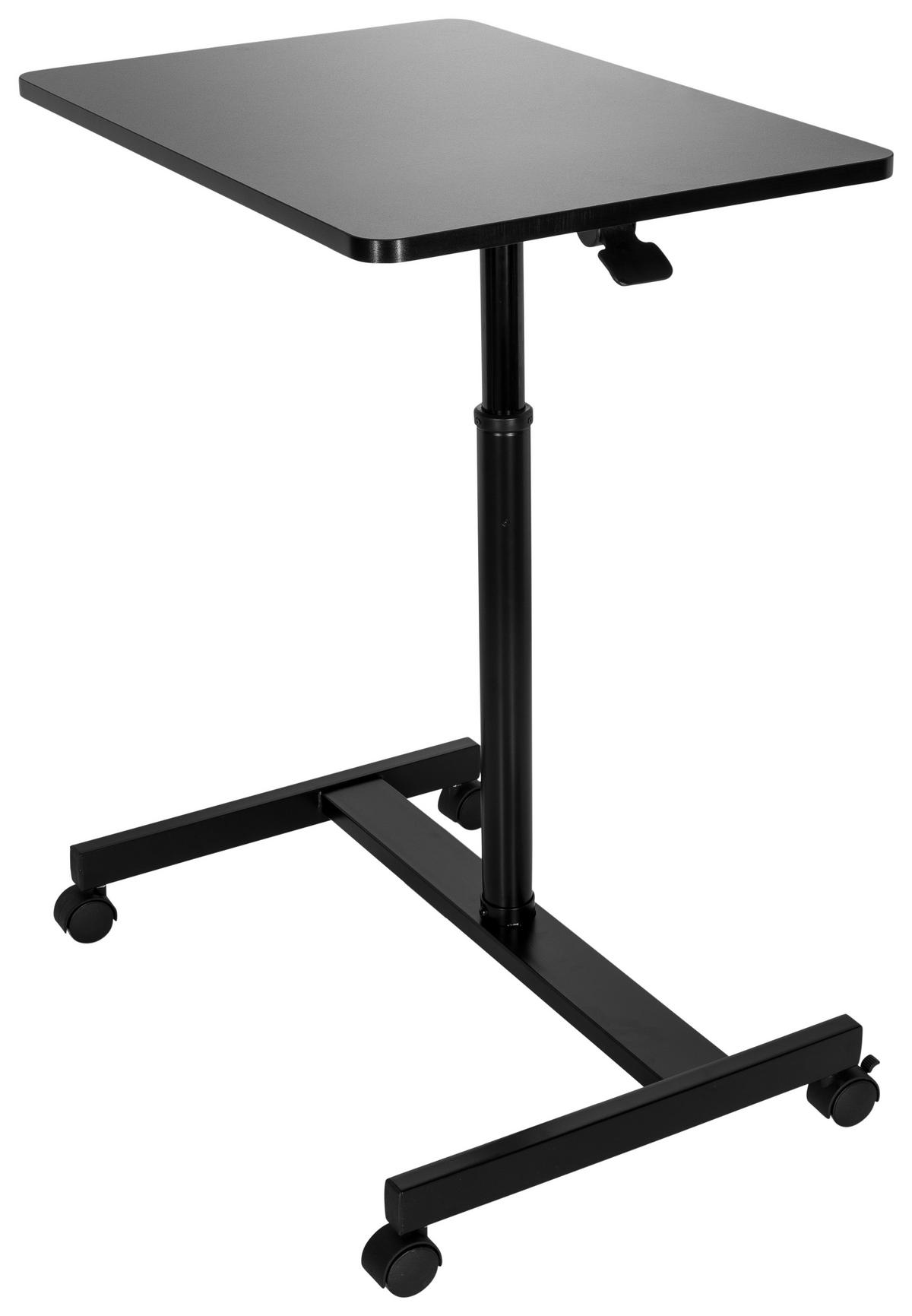STOJEČI PULT - črna, Basics, kovina/leseni material (70/48/80-114cm) - MID.YOU