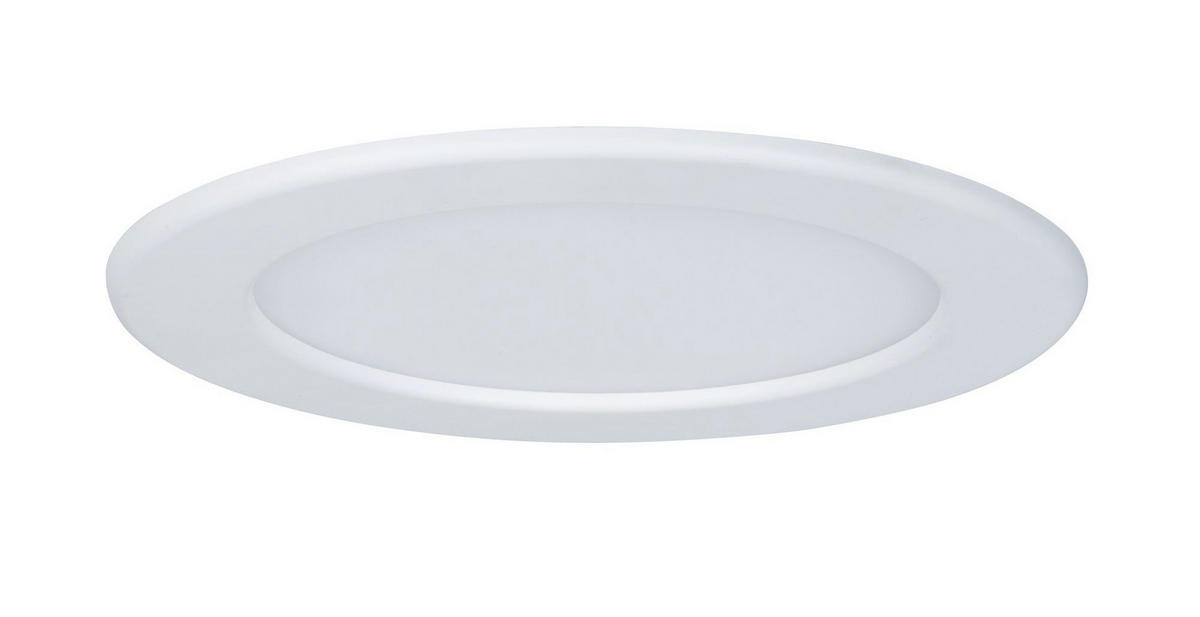 LED-BADEZIMMER-EINBAULEUCHTE 17 cm  - Weiß, Design, Kunststoff (17cm) - Paulmann