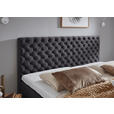 BOXSPRINGBETT 180/200 cm  in Anthrazit  - Chromfarben/Anthrazit, Design, Textil/Metall (180/200cm) - Xora