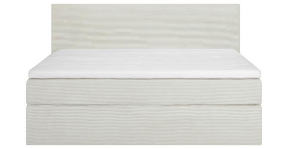 BOXSPRINGBETT 140/200 cm  in Weiß  - Schwarz/Weiß, KONVENTIONELL, Holz/Textil (140/200cm) - Carryhome