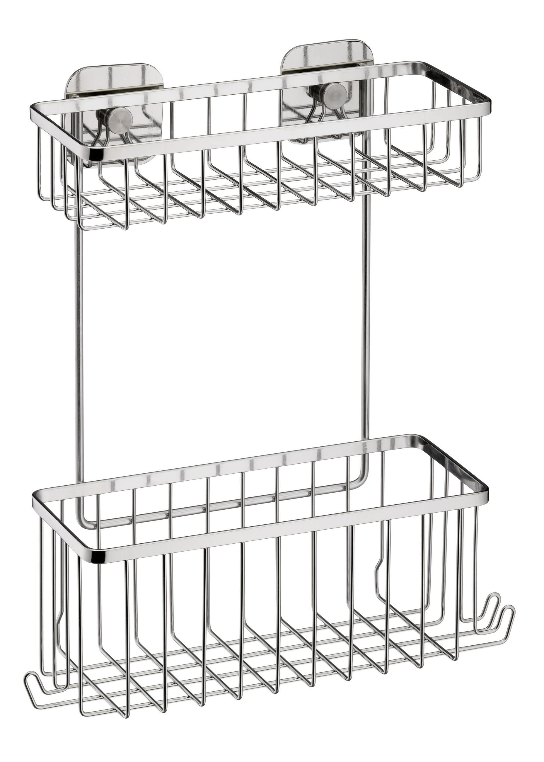 DUSCHKORB - Silberfarben, Basics, Metall (29/10/32cm) - Kela
