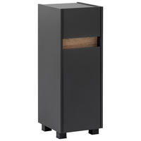 UNTERSCHRANK 30,2/84,8/33 cm   - Eichefarben/Anthrazit, MODERN, Holzwerkstoff/Kunststoff (30,2/84,8/33cm) - home24