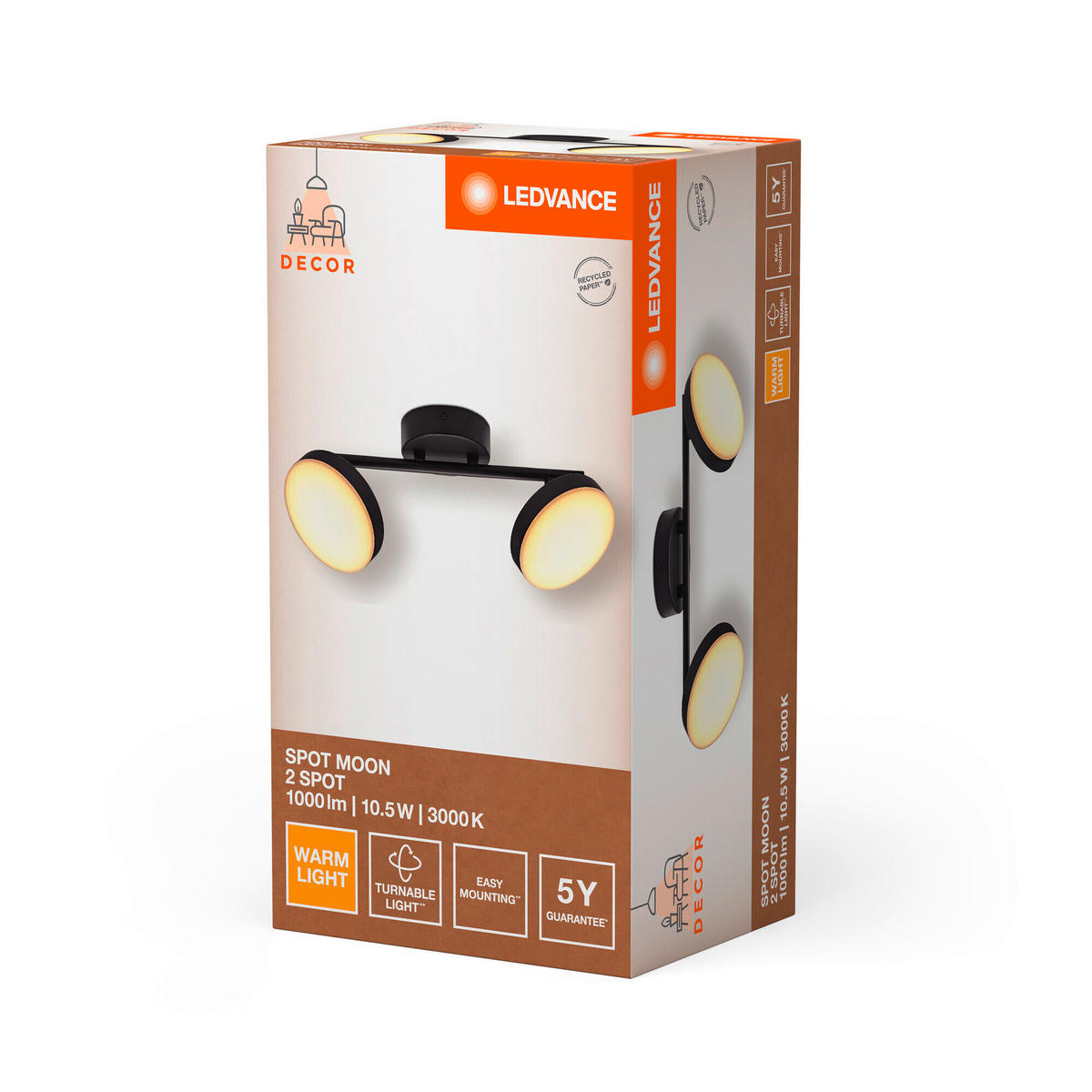 LED-DECKENSTRAHLER 35/12/11,9 cm   - KONVENTIONELL, Metall (35/12/11,9cm) - Ledvance