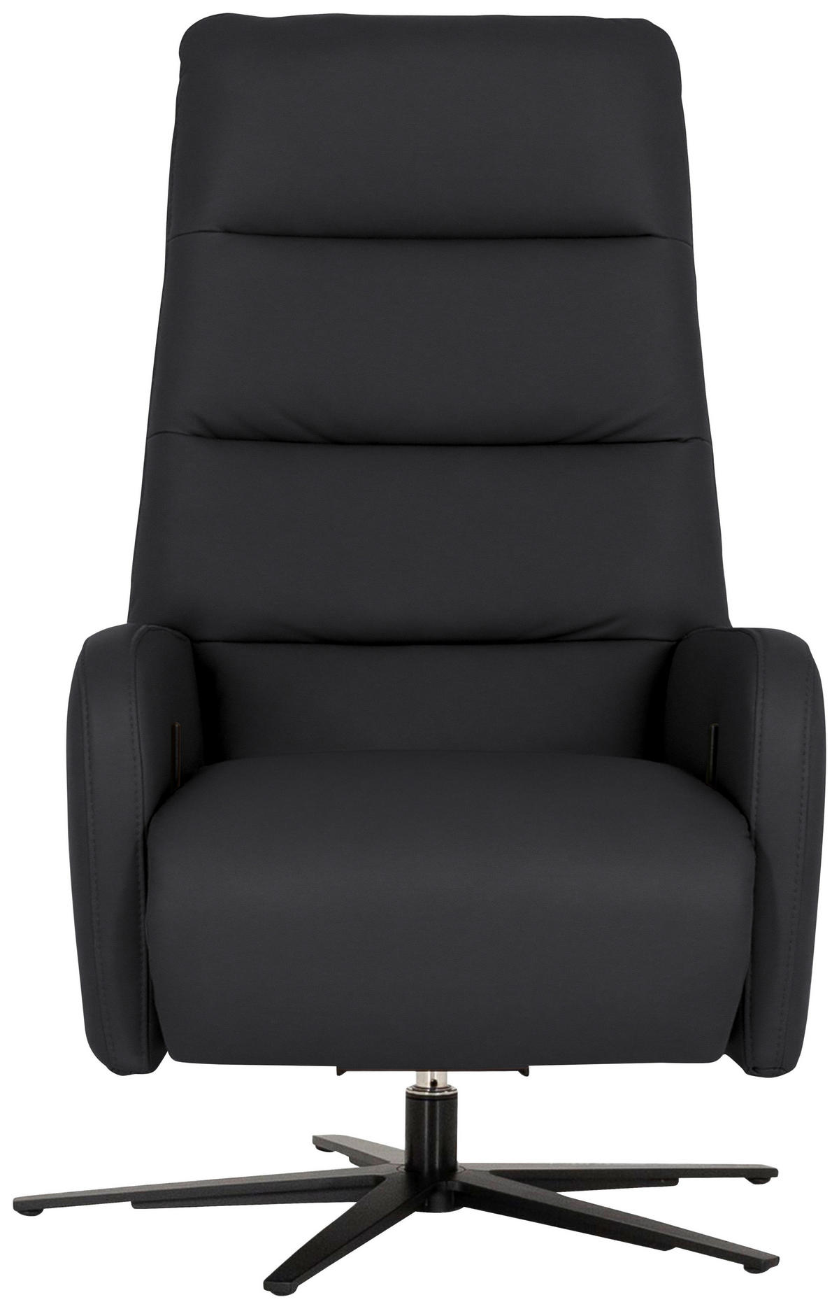 RELAXSESSEL Leder Anthrazit  - Anthrazit/Schwarz, Modern, Leder/Metall (66/110/83cm) - Joop!