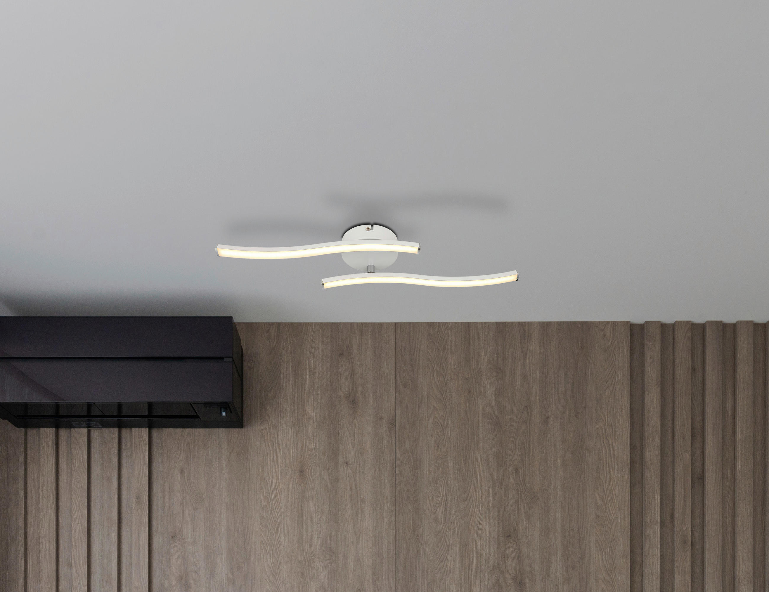 LED SVJETILJKA STROPNA TYLER  - bijela/opalna, Basics, plastika (51,5/10/7,2cm)