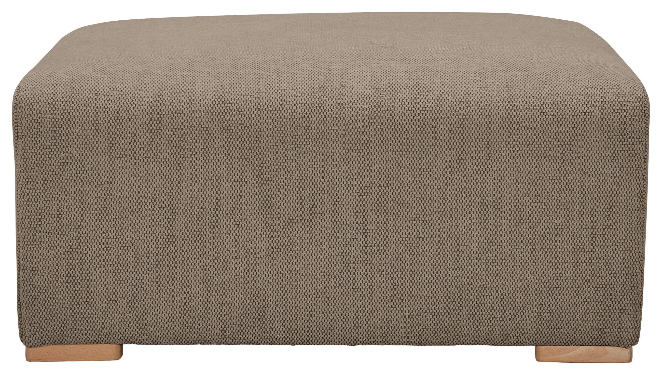 HOCKER in Textil Braun  - Buchefarben/Braun, KONVENTIONELL, Holz/Textil (101/44/92cm) - Livetastic
