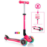 SCOOTER JUNIOR FOLDABLE LIGHTS  - Pink, LIFESTYLE, Kunststoff (56/28,6/68cm) - GLOBBER
