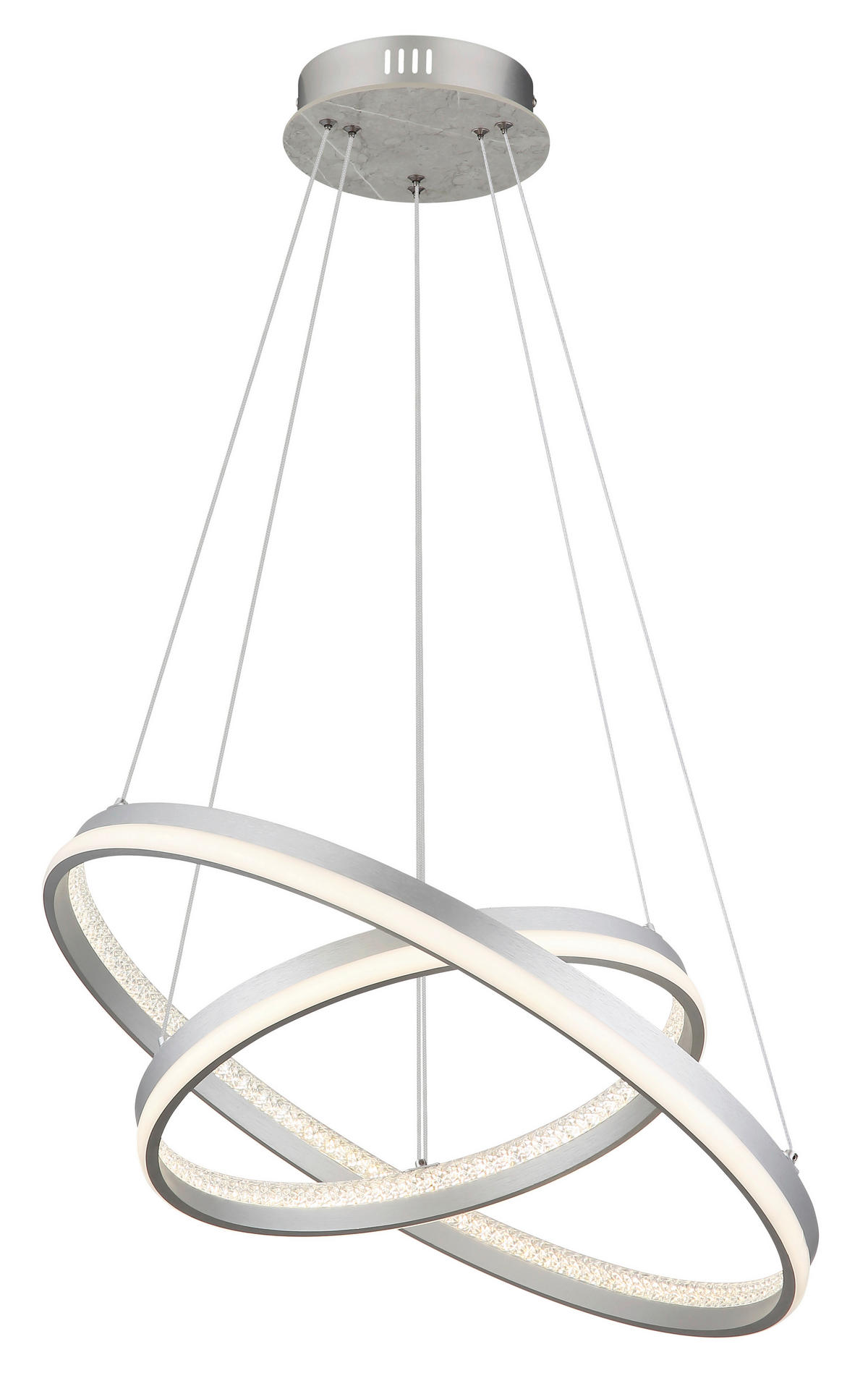 LED-HÄNGELEUCHTE MARY 59,5/120 cm   - Klar/Transparent, Design, Kunststoff/Metall (59,5/120cm)