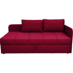 LIEGE  in Cord Rot  - Rot/Schwarz, Basics, Kunststoff/Textil (205/90/95cm) - Xora