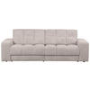 2-SITZER-SOFA Second date in gerippt Naturfarben  - Schwarz/Naturfarben, Design, Kunststoff/Textil (226/78/99cm) - Livetastic