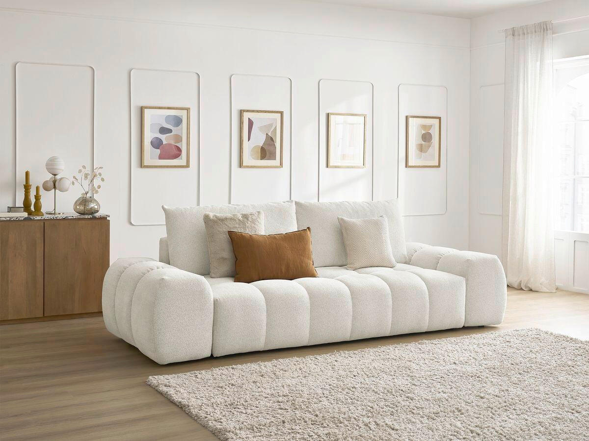 XXXLutz Schlafsofa Everest Weiß 278x115x90 cm