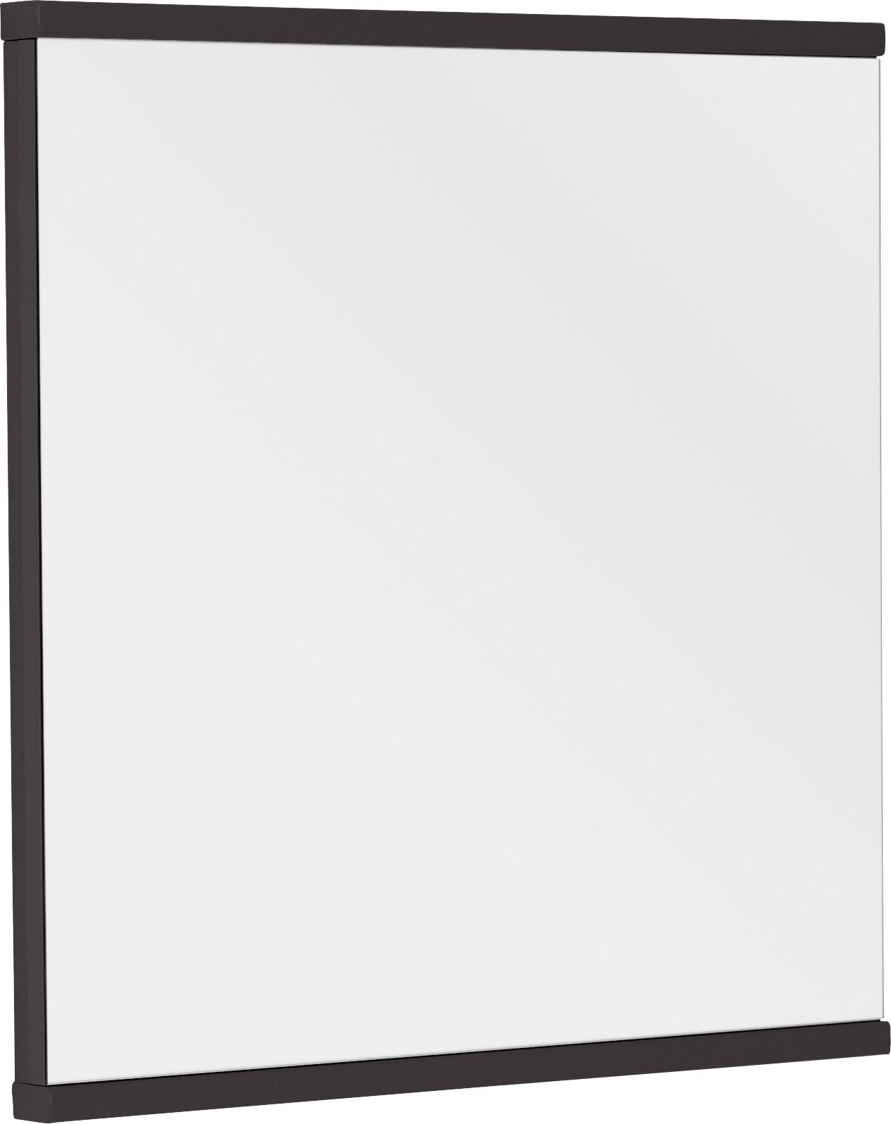 WANDSPIEGEL 75/75,6/4,6 cm  - Graphitfarben, Design, Glas/Holzwerkstoff (75/75,6/4,6cm) - Invivus
