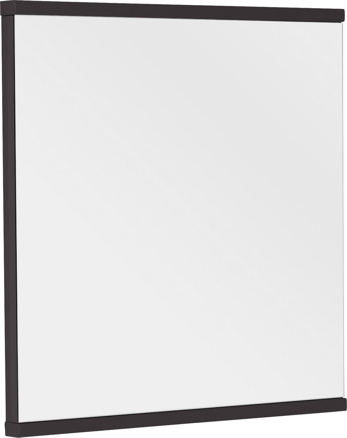 WANDSPIEGEL 75/75,6/4,6 cm  - Graphitfarben, Design, Glas/Holzwerkstoff (75/75,6/4,6cm) - Invivus
