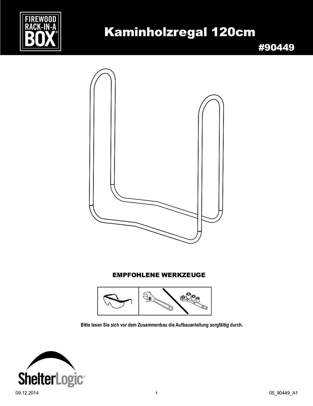 KAMINHOLZREGAL 122/103/25 cm  Metall  - Schwarz, Basics, Metall (122/103/25cm)