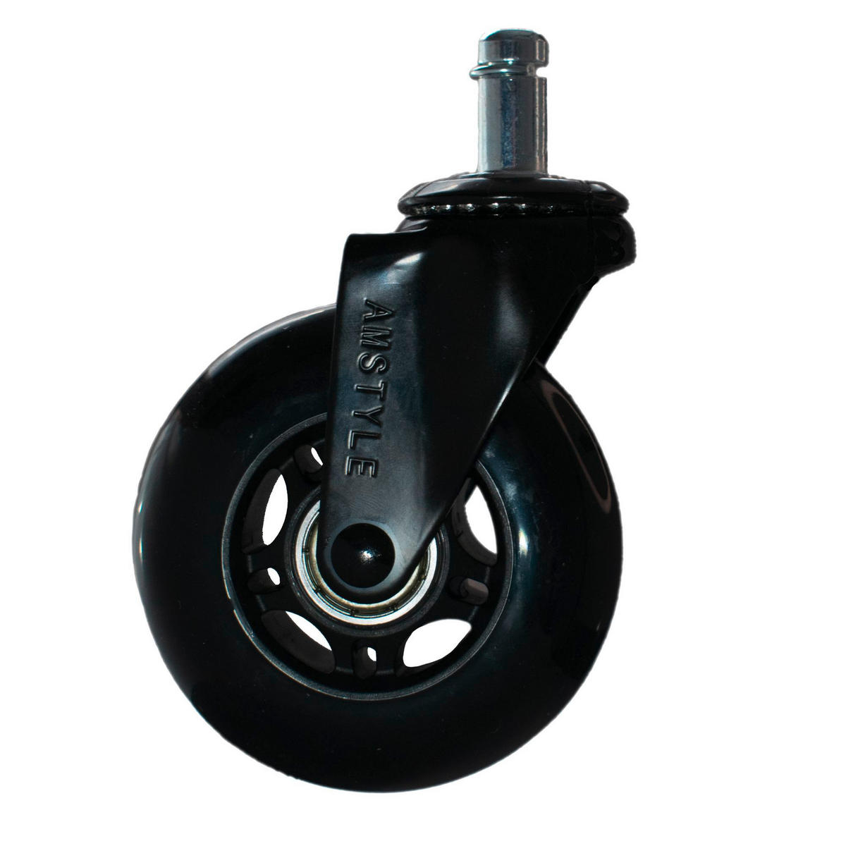 DREHSTUHLROLLE  in  - Schwarz, Design, Kunststoff (7,5/12/3,3cm) - Livetastic