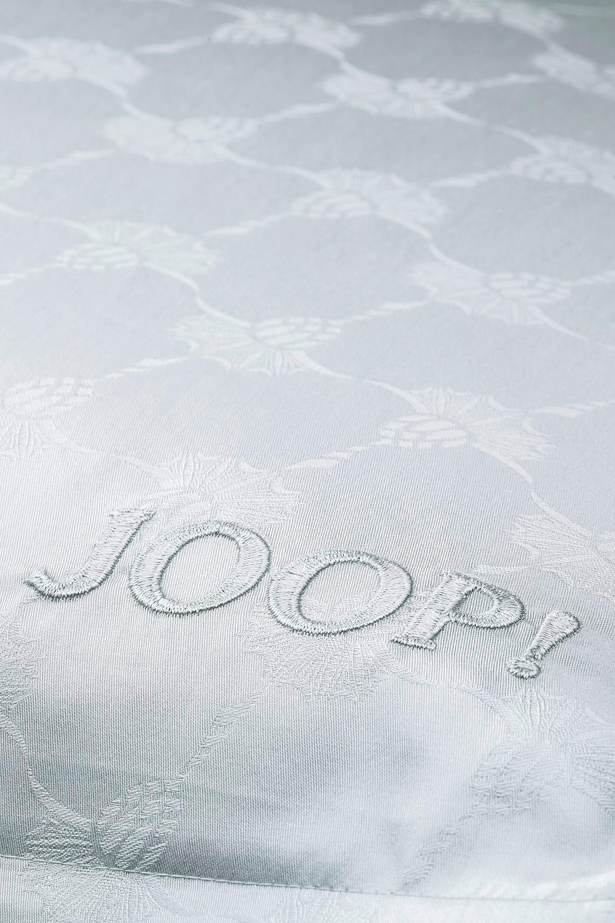 BETTWÄSCHE Cornflower Jacquard, Makosatin 135/200 cm  - Silberfarben/Hellgrau, Basics, Textil (135/200cm) - Joop!