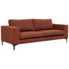 2-SITZER-SOFA Schwarz, Rostfarben  - Rostfarben/Schwarz, Design, Kunststoff/Textil (215/84/88cm) - Livetastic