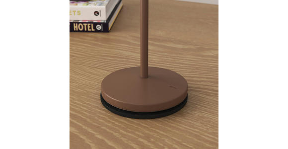 AKKU-TISCHLEUCHTE 11/30 cm  - Taupe/Schwarz, Design, Kunststoff/Metall (11/30cm) - Novel