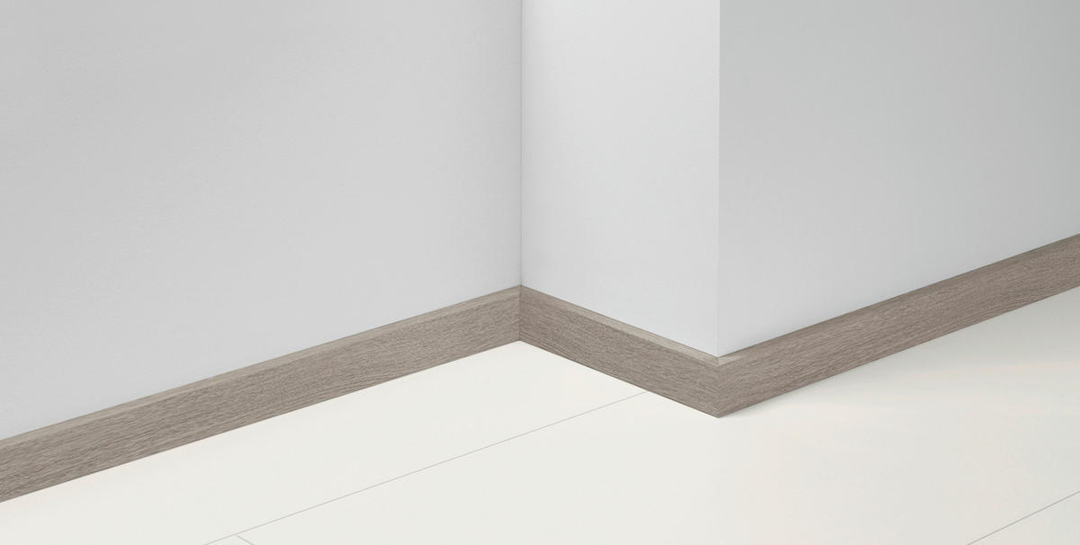 SOCKELLEISTE - Eichefarben/Grau, Basics, Holz (220/1,6/5,0cm) - Parador