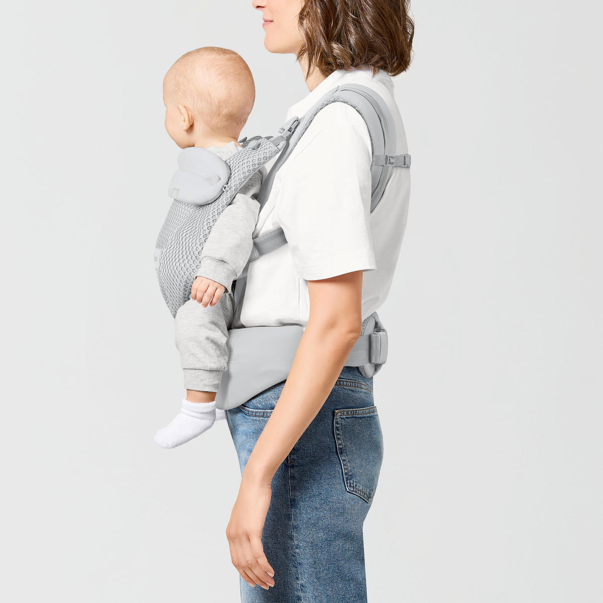BABYTRAGE Amya  - Hellgrau, Basics, Textil (50/60cm) - Cybex