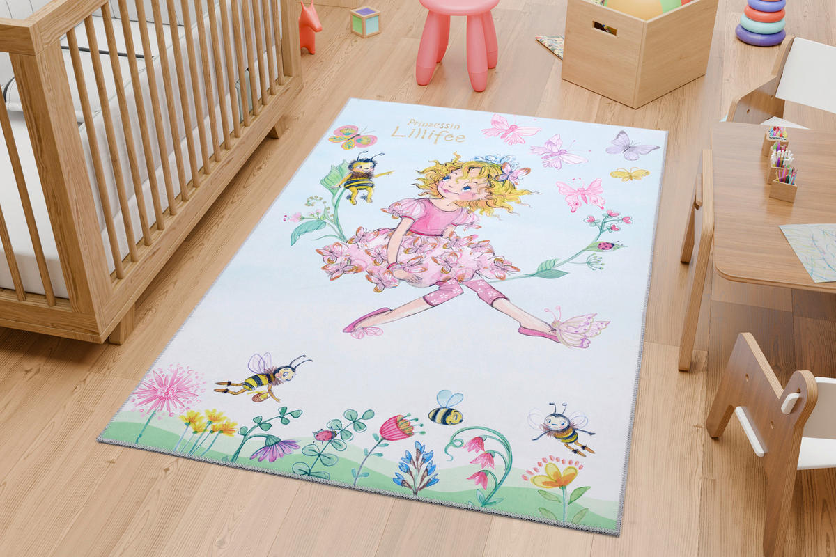 KINDERTEPPICH 140/200 cm Prinzessin Lillifee  - Multicolor, Design, Textil (140/200cm)