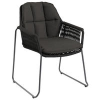 STAPELSTUHL in Metall, Textil Schwarz  - Schwarz, Basics, Textil/Metall (66/87/64cm) - Tierra Outdoor