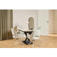 ARMLEHNSTUHL  in Stahl Flachgewebe  - Beige/Grau, Design, Textil/Metall (60/85/63cm) - Ambia Home