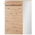 GARDEROBENPANEEL  in 126/160/30 cm  - Eiche Artisan, Design, Glas/Holzwerkstoff (126/160/30cm) - Voleo