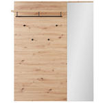 GARDEROBENPANEEL  in 126/160/30 cm  - Eiche Artisan, Design, Glas/Holzwerkstoff (126/160/30cm) - Voleo