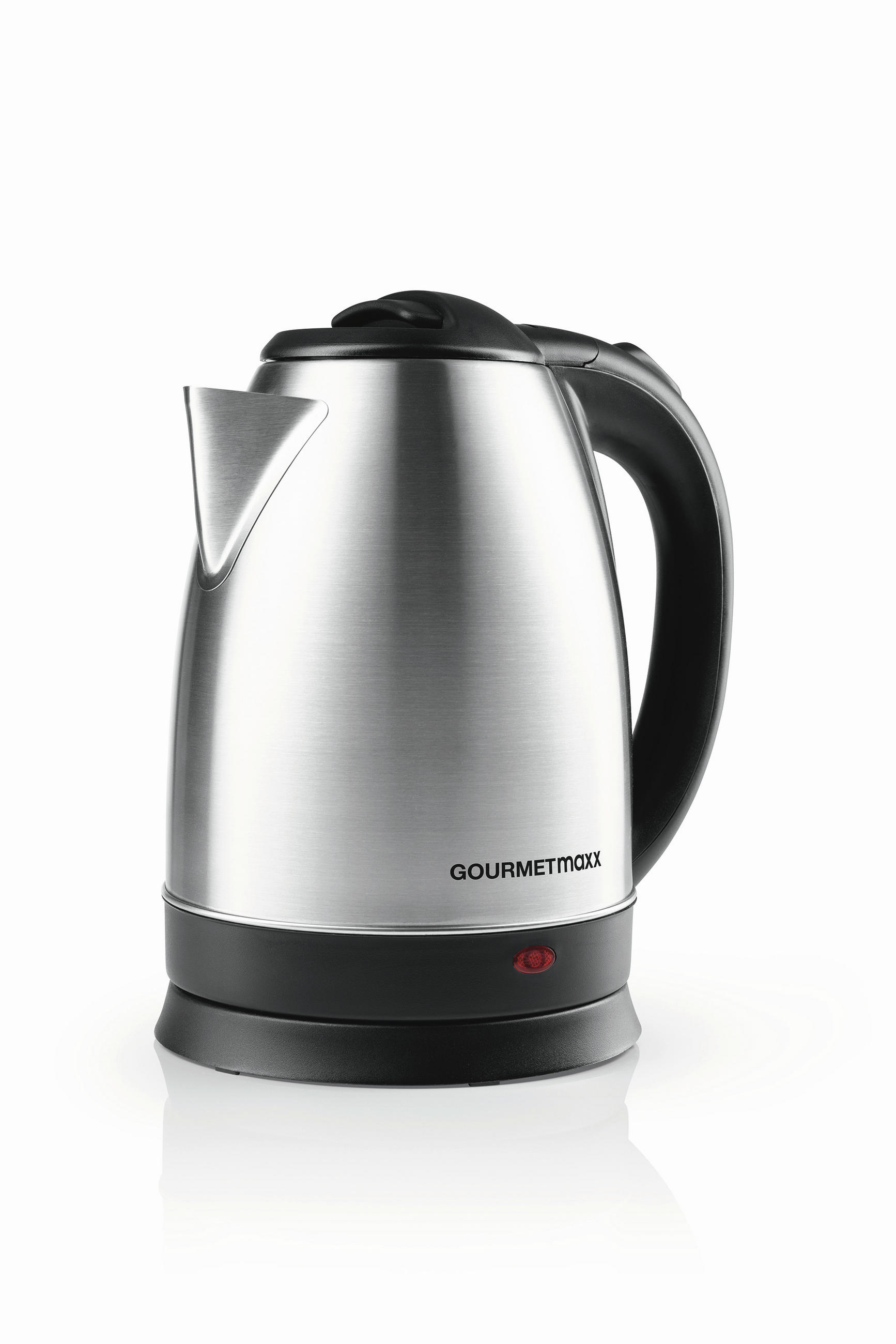WASSERKOCHER GOURMETmaxx 1,8 l  - Edelstahlfarben/Schwarz, Basics, Kunststoff/Metall (24,5/16,5/21,5cm)
