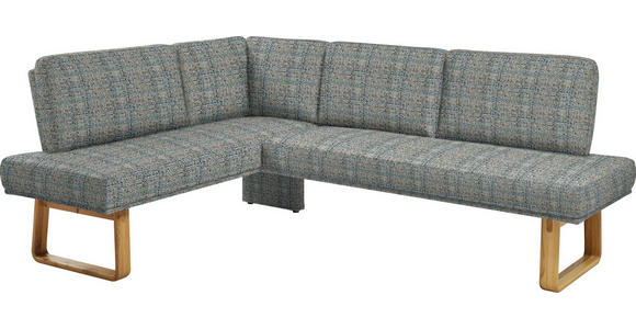 ECKBANK 174/280 cm in Grau, Eichefarben - Eichefarben/Grau, Design, Holz/Textil (174/280cm) - Dieter Knoll