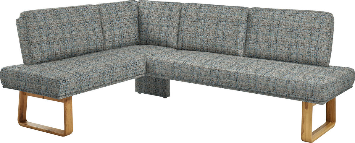 ECKBANK 174/280 cm  in Grau, Eichefarben  - Eichefarben/Grau, Design, Holz/Textil (174/280cm) - Dieter Knoll