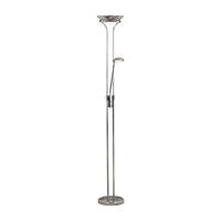 LED-STEHLEUCHTE 25.4/180 cm    - Chromfarben, Basics, Glas/Kunststoff (25.4/180cm)