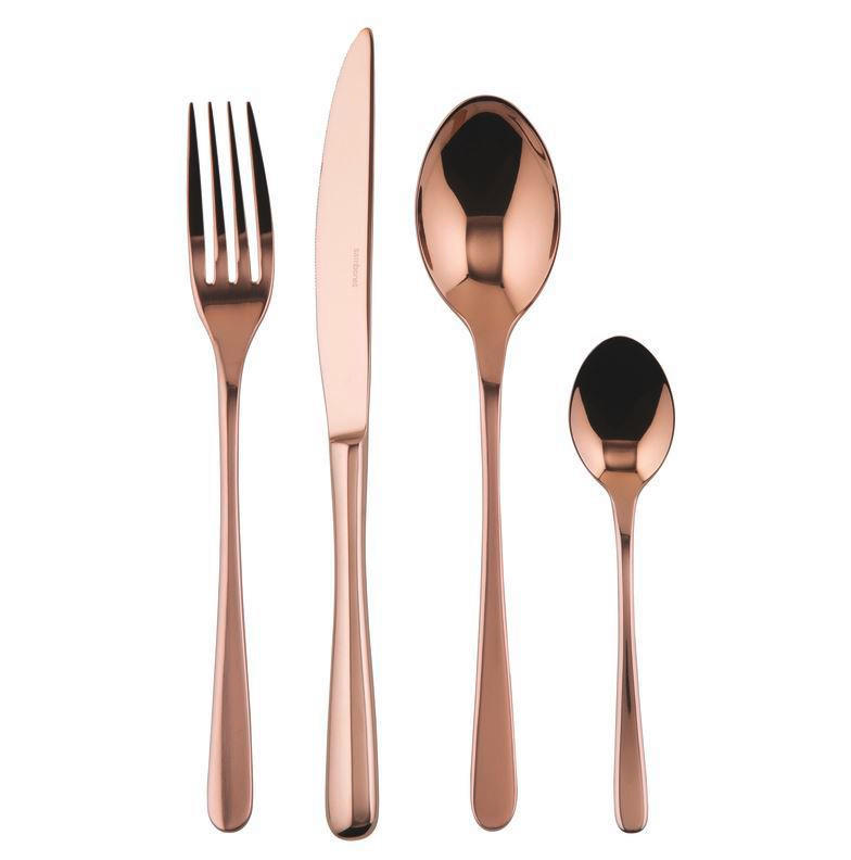 PRIBOR ZA JELO  24 dela     - bakarna, Osnovno, metal (20/3/3cm) - Sambonet