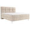 BOXBETT 180/200 cm  in Beige  - Chromfarben/Beige, Design, Holz/Holzwerkstoff (180/200cm) - Esposa
