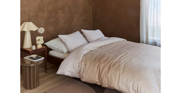 BETTWÄSCHE Nadea Satin 160/210 cm  - Sandfarben, Basics, Textil (160/210cm) - Novel