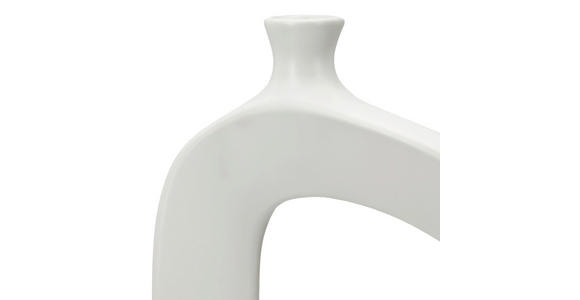 DEKOVASE  - Weiß, Trend, Keramik (20/17,5/5cm) - Ambia Home