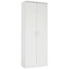 MEHRZWECKSCHRANK 72/194/36 cm  in Weiß  - Silberfarben/Schwarz, Basics, Holzwerkstoff/Kunststoff (72/194/36cm) - Xora