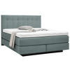 BOXSPRINGBETT 180/200 cm  in Hellgrau  - Hellgrau/Schwarz, Design, Holzwerkstoff/Kunststoff (180/200cm) - Beldomo - Sleep